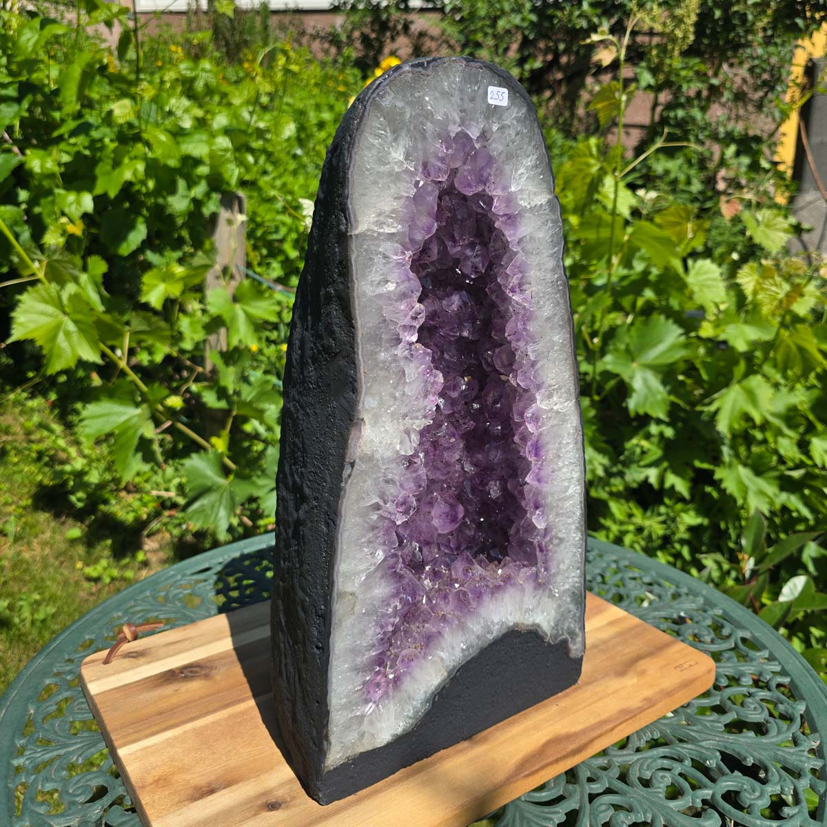 Amethyst Druse – Geode – Harmonie a Relaxatioun - 39x21x16cm - Nr. 255