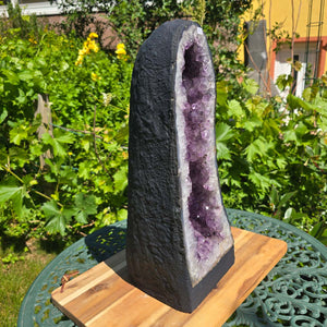 Amethyst Druse – Geode – Harmonie a Relaxatioun - 42x15x17cm - Nr. 252