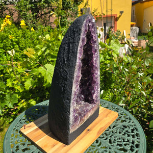 Amethyst Druse – Geode – Harmonie a Relaxatioun - 44x23x18cm - Nr. 199