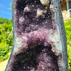 Amethyst Druse – Geode – Harmonie a Relaxatioun - 54x31x24cm - Nr. 271