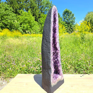 Amethyst Druse – Geode – Harmonie a Relaxatioun - 98x32x25cm - Nr. 144