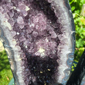 Amethystdrusen-Puer – Amethyst-Geoden-Puer – Fridden an Harmonie – UNIKAT Nr. 194