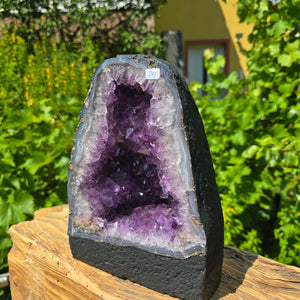 Amethyst Druse – Geode - 23x18x12cm und 5,4kg – Steinwelten OG - Nr. 313, unique crystalline decor for interiors.