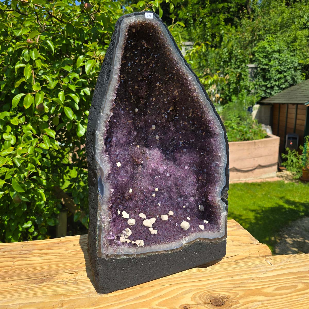 Amethystdrusen Paar 1A - 48kg - Höhe 47cm - Harmonie und Entspannung - UNIKAT 22