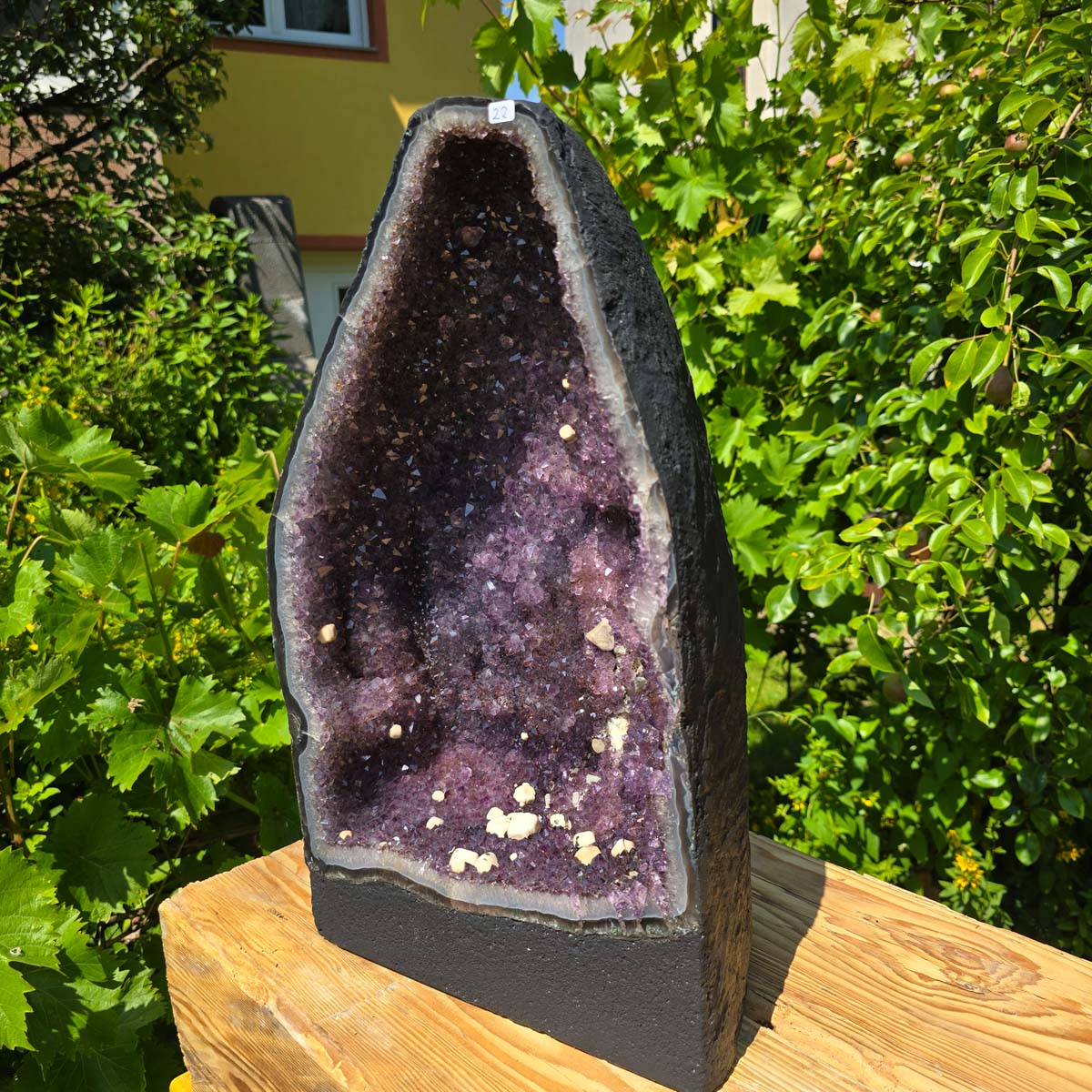 Amethystdrusen Paar 1A - 48kg - Höhe 47cm - Harmonie und Entspannung - UNIKAT 22, ideal for meditation and tranquility.