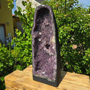 Amethystdrusen Paar 1A - 66kg - Höhe 67cm - Harmonie und Entspannung - UNIKAT 101, ideal for space energy transformation and meditation.