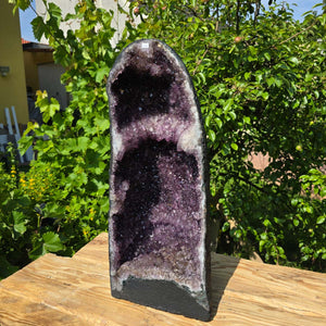 Amethystdrusen Paar 1A - 50kg - Höhe 56cm - Harmonie und Entspannung - UNIKAT 116 showcasing natural beauty