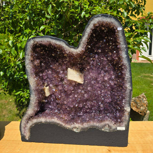 Amethystdrusen Paar 1A - 89kg - Höhe 51cm - Harmonie und Entspannung - UNIKAT 370, ideal for meditation and energy balance.