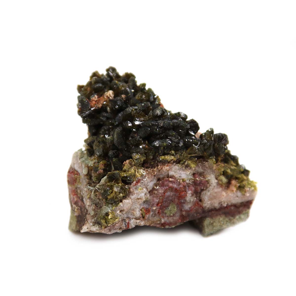 Epidot Kristall Stufe aus Marokko 5x3x4 cm - Mineralienatlas kaufen für Sammler