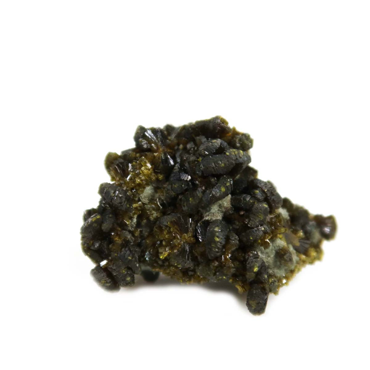 Epidot Kristall aus Marokko 4x2x2 cm, Naturbelassenes Sammlerstück für Mineralien kaufen und Erholung, einzigartig und begehrt.