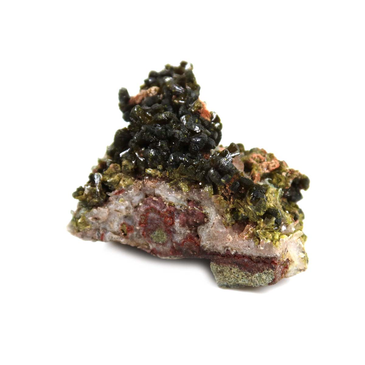 Epidot Kristall Stufe aus Marokko 5x3x4 cm - Mineralienatlas kaufen für Sammler