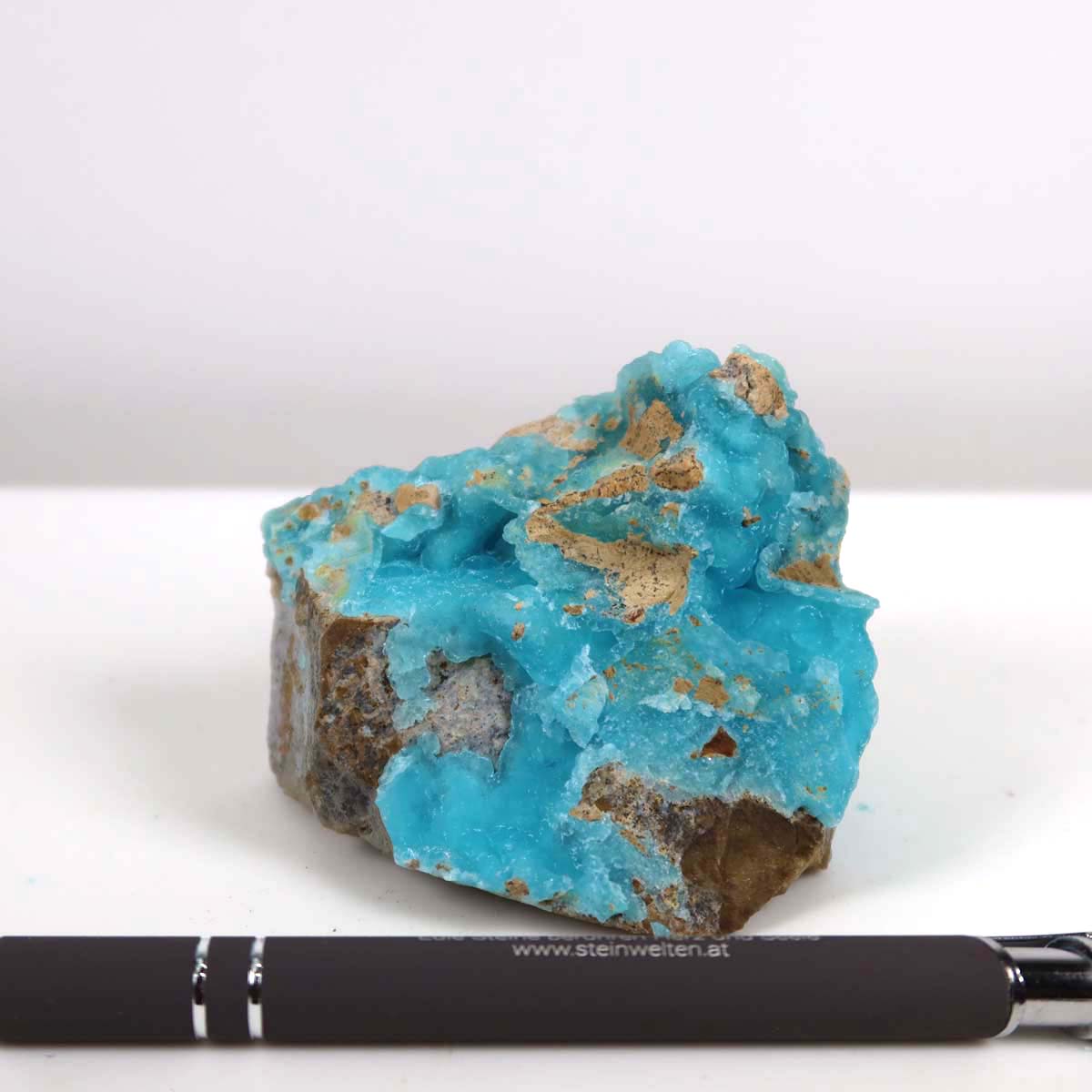 Hemimorphit Rohstein, türkisblau, natürliche Kristallstruktur, Sammlermineral Unikat Nr. 10, 6x5x6 cm