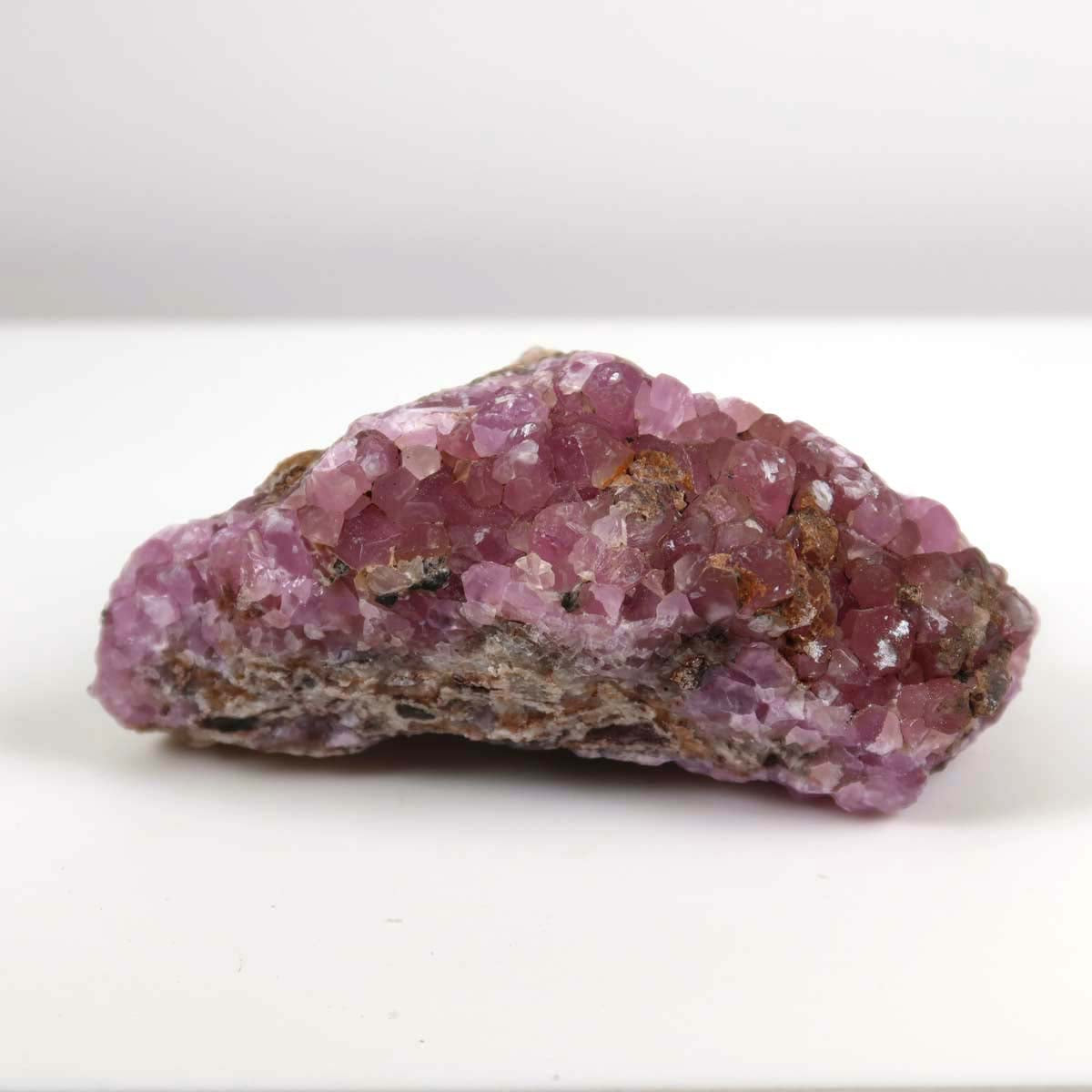 Kobalt Calcit Rohstein 9x6x4 cm in einzigartigem Pink, naturbelassener Mineralien Unikat Nr. 5 aus Marokko, für Sammler.