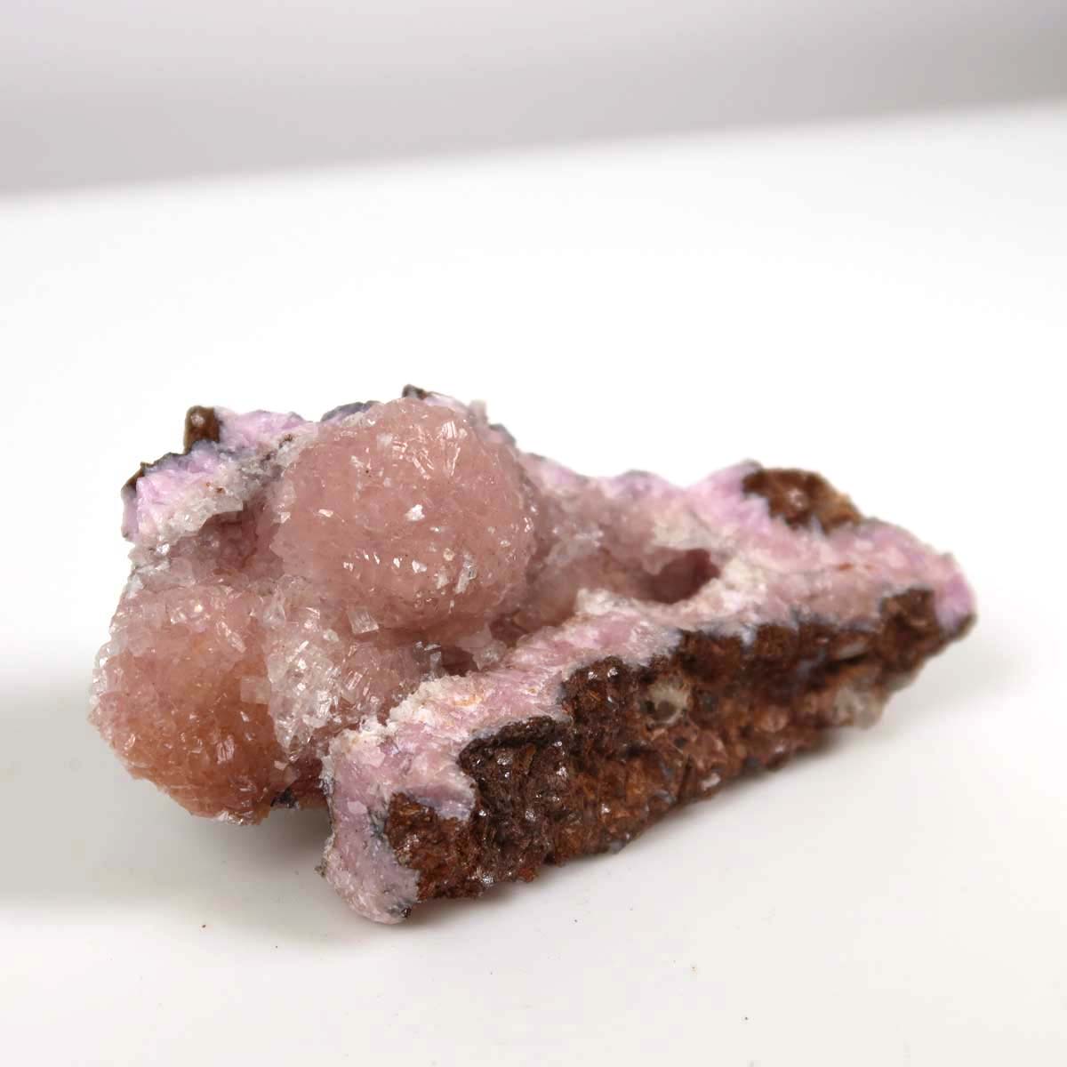 Kobalt Calcit Rohstein 7x3x3 cm, naturbelassen mit pinker Kristallstruktur, Unikat Nr. 19, ideal für Sammler und Dekoration.