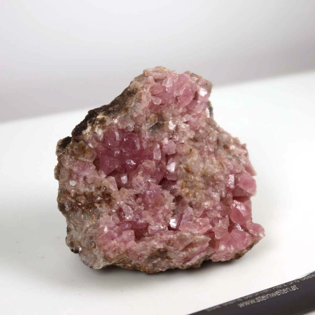 Kobalt Calcit Rohstein 7x6x4 cm in natürlichem Pink mit beeindruckender Kristallstruktur, perfekt für Sammler, Unikat Nr. 7