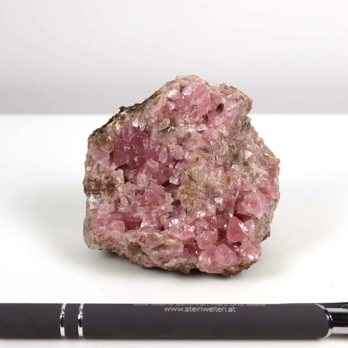 Kobalt Calcit Rohstein 7x6x4 cm in natürlichem Pink mit beeindruckender Kristallstruktur, perfekt für Sammler, Unikat Nr. 7