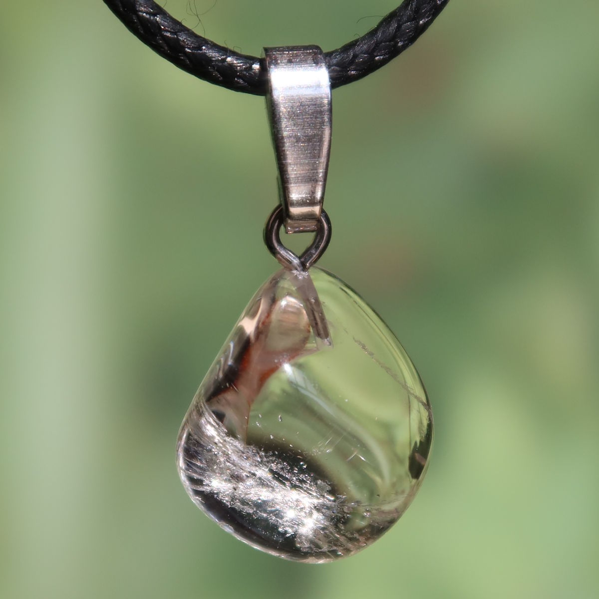 Morganit-Unhänger – transparent kloer – Kloerheet a Balance – Nr. 17