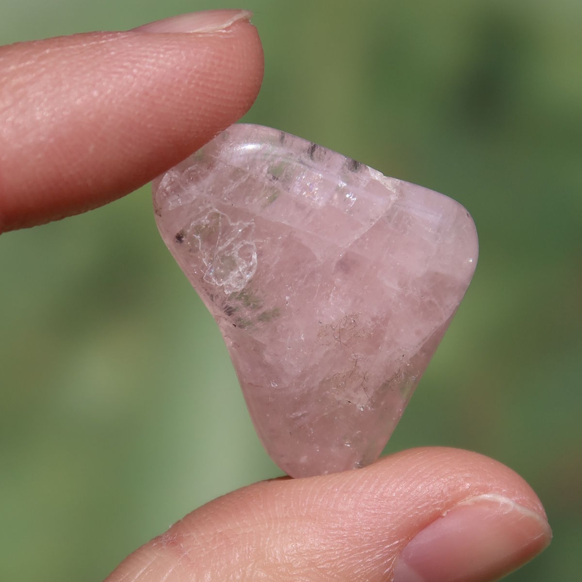 Morganite da tasca - rosa intenso - amore e armonia - n. 2