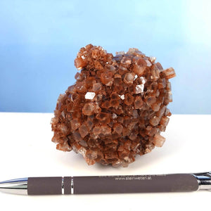 Natürliche rohe Aragonit Kristall Stufe aus Marokko, 11x8 cm, mit markanten sternförmigen Formen, ideal für Sammler und Liebhaber