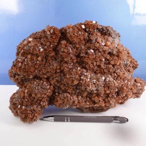 Natürliche rohe Aragonit Kristall Stufe aus Marokko, 27x17x9 cm, ideal für Sammler. Steinwelten Aragonit-Graz-Wiener Neustadt Nr. 58.