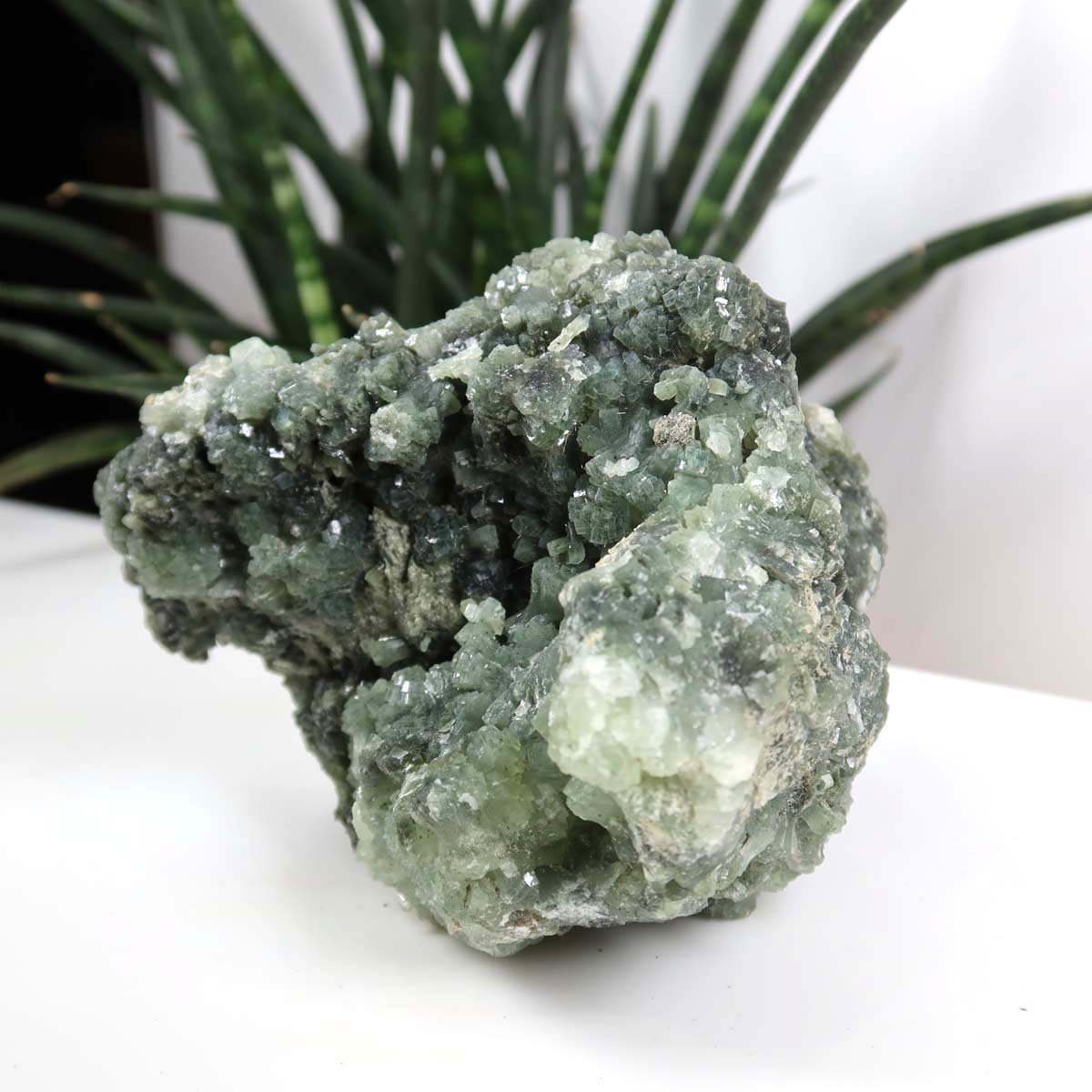 Prehnit 1A Kristall Stufe – aus Marokko 12x9cm - Exklusive Stücke für Sammler und Liebhaber Unikat Nr.26