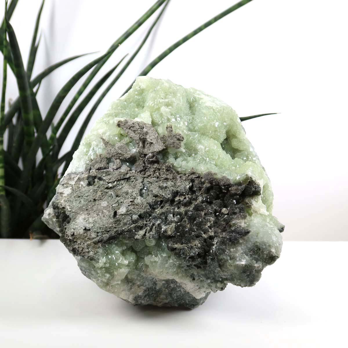 Prehnit 1A Kristall Stufe – aus Marokko 13x14cm - Exklusive Stücke für Sammler und Liebhaber Unikat Nr.10