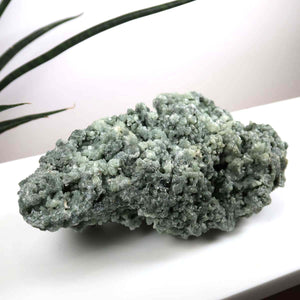 Prehnit 1A Kristall Stufe – aus Marokko 19x5cm - Exklusive Stücke für Sammler und Liebhaber Unikat Nr.39