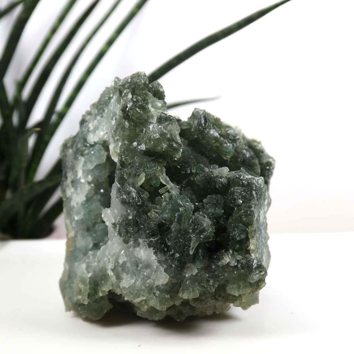 Prehnit 1A Kristall Stufe – aus Marokko 10x7cm - Exklusive Stücke für Sammler und Liebhaber Unikat Nr.41, grüner Kristall