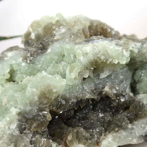 Prehnit grün natürliche Kristall Stufe Sammlerstück –20x7cm -Nr.48, ideal für Sammler und zur Unterstützung der Entgiftung.