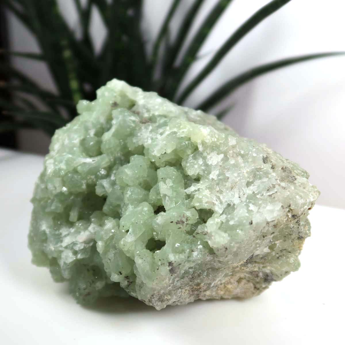 Prehnit 1A Kristall Stufe – aus Marokko 12x9cm - Exklusive Stücke für Sammler und Liebhaber Unikat Nr.12.