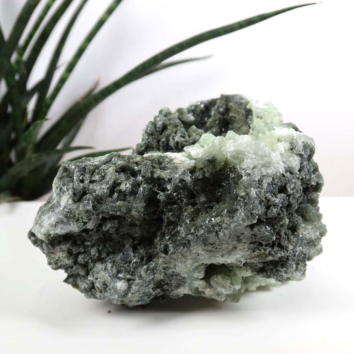 Prehnit 1A Kristall Stufe – aus Marokko 13x8cm - Exklusive Stücke für Sammler und Liebhaber Unikat Nr.37