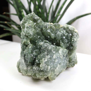 Prehnit 1A Kristall Stufe – aus Marokko 10x7cm - Exklusive Stücke für Sammler und Liebhaber Unikat Nr.41, grüner Prehnit Kristall