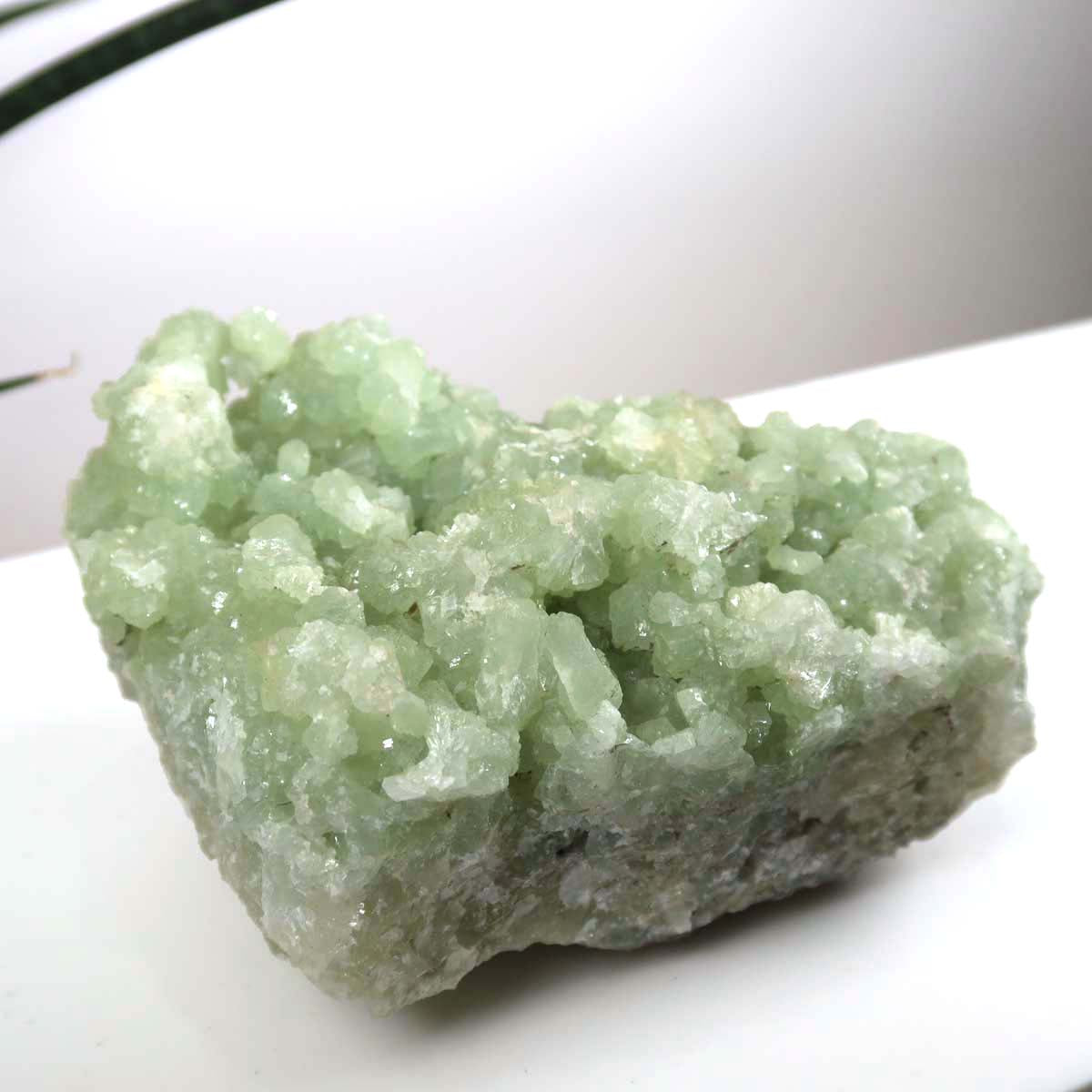 Prehnit 1A Kristall Stufe – aus Marokko 12x7cm - Exklusive Stücke für Sammler und Liebhaber Unikat Nr.35