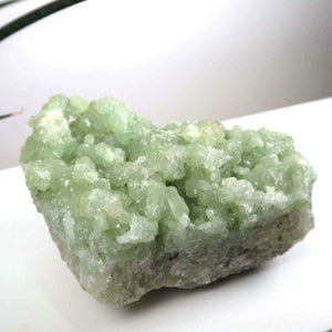 Prehnit 1A Kristall Stufe – aus Marokko 12x7cm - Exklusive Stücke für Sammler und Liebhaber Unikat Nr.35