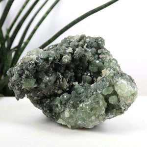 Prehnit 1A Kristall Stufe – aus Marokko 12x9cm - Exklusive Stücke für Sammler und Liebhaber Unikat Nr.26 grüner Schmuckstein