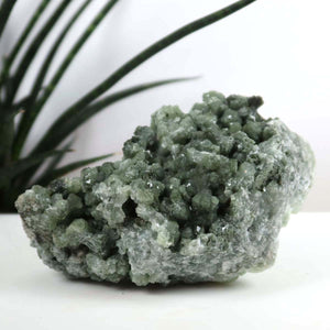 Prehnit 1A Kristall Stufe – aus Marokko 14x6cm - Exklusive Stücke für Sammler und Liebhaber Unikat Nr.24