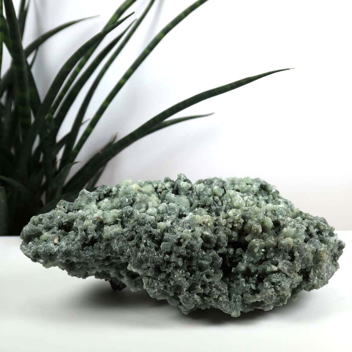 Prehnit 1A Kristall Stufe – aus Marokko 19x5cm - Exklusive Stücke für Sammler und Liebhaber Unikat Nr.39