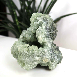 Prehnit 1A Kristall Stufe – aus Marokko 11x9cm - Exklusive Stücke für Sammler und Liebhaber Unikat Nr.20