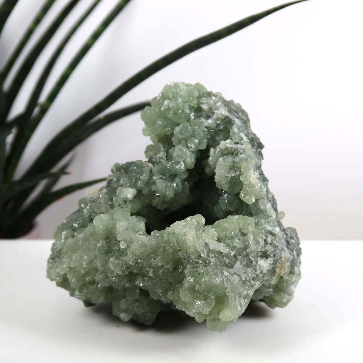 Prehnit 1A Kristall Stufe – aus Marokko 11x9cm - Exklusive Stücke für Sammler und Liebhaber Unikat Nr.20