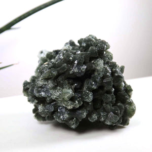 Prehnit 1A Kristall Stufe – aus Marokko 9x6cm - Exklusive Stücke für Sammler und Liebhaber Unikat Nr.23 in grüner Farbgebung.