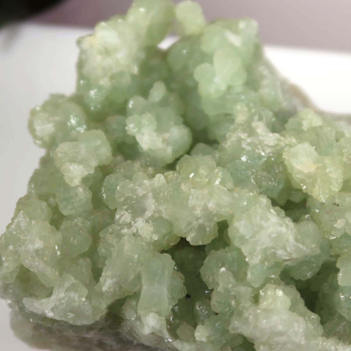 Prehnit 1A Kristall Stufe – aus Marokko 12x7cm - Exklusive Stücke für Sammler und Liebhaber Unikat Nr.35