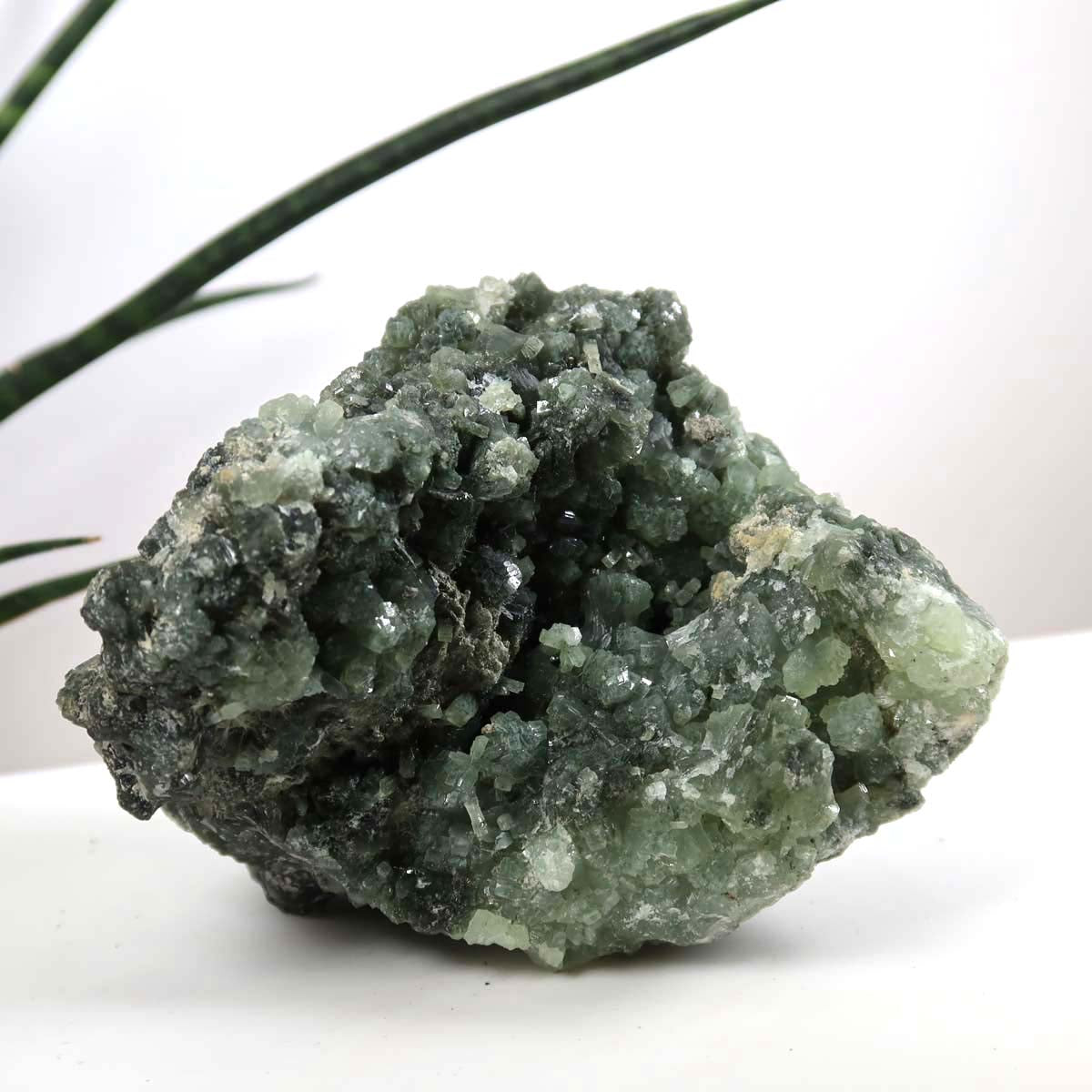 Prehnit 1A Kristall Stufe – aus Marokko 12x9cm - Exklusive Stücke für Sammler und Liebhaber Unikat Nr.26 grüner Schmuckstein