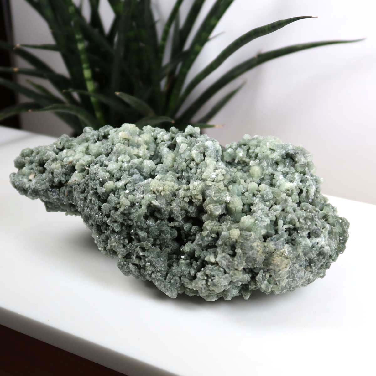 Prehnit 1A Kristall Stufe – aus Marokko 19x5cm - Exklusive Stücke für Sammler und Liebhaber Unikat Nr.39