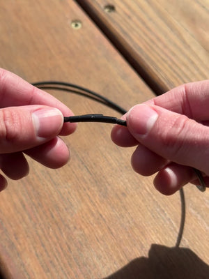 geflochtenes Halsband mit Krokodilverschluss in Edelstahl 40 bis 80cm