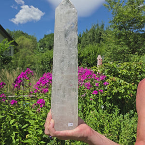 Bergkristall, Quarz, Obelisk geschliffen - 39x8x5 cm - Nr 41