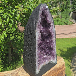 Amethyst Druse – Geode - 36x20x16cm und 11,4kg – Steinwelten OG - Nr. 323, perfect for elegant interior decoration.