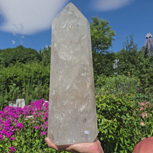 Bergkristall, Quarz, Obelisk geschliffen - 40x14x10 cm - Nr 2
