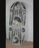 Orthocera und Ammoniten-XL-(freistehend)-123 x 48cm-280-320 Mill. Jahre -Nr. 2 fossil sculpture on display