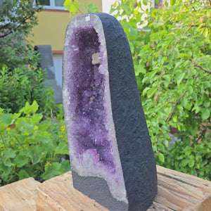 Amethyst Druse – Geode - 29x30x23cm und 16,4kg – Steinwelten OG - Nr. 239, luxury decor for homes and professional spaces