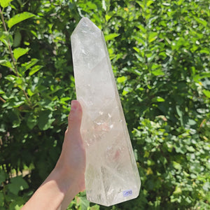 Bergkristall, Quarz, Obelisk geschliffen - 26x9x7 cm - Nr 190